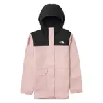 THE NORTH FACE TNF 北面 北臉 女防水外套-粉黑色 W ML RAIN ZIP-IN JKT- AP-NF0A88RSHZI