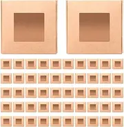 [Niukuyu] 50 Pieces Mini Kraft Paper Box with Window Present Packaging Box Treat Box for Homemade Soap Treat Bakery Candy (Brown)