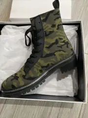 STEVEN NEW YORK Firenze Knit Combat Booties