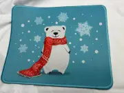 Mouse Pad (Rectangle) Polar Bear in Familiar Surroundings Design 8