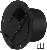Alipis 1 Set Wire Organizer Electrical Cable Hatch Campers Accessory Trailer Power Cord Cable Hatch Utility Access Cover Accessories for Travel Trailers Plastic Black