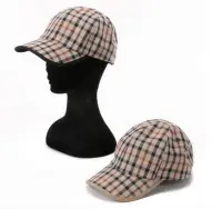 在飛比找Yahoo!奇摩拍賣優惠-DAKS 日本製 經典格紋 鴨舌帽 棒球帽 休閒帽 帽子