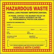 Accuform DOT Handling Label,Waste,6" W,PK250 MHZW20EVL Accuform MHZW20EVL