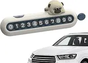 Temporary Parking Number Plate | Phone Number Sign Card Plate,Dashboard Ornament Car Parking Number Temporary Stop Sign, Cartoon Parking Plate Phone Number