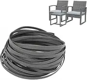 WEZCHUGHAOL Wicker Repair Kit, 120 Feet Basket Weaving Material, DIY Crafting Replacement for Sofa (Grey)