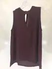 ANN TAYLOR LOFT WOMEN'S CHOKER SHELL SLEEVELESS TOP MAUVE ROSE XS NWT $45