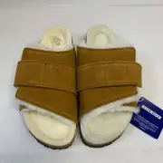 Birkenstock New w/ Box Kyoto Shearling Mink Suede Leather Regular - Select Size