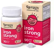 Renzo'S Iron Supplements for Kids - Dissolvable Vegan Iron Supplement