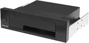 Kingwin KF-255-BK Aluminum Single Bay Hot Swap Mobile Rack Tray for 2.5” or 3.5” SSD/HDD, Internal SATA Hard Drive Backplane Enclosure, Support SATA I/II/III & SAS I/II 6Gbps and [Optimized for SSD]