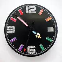 在飛比找蝦皮商城精選優惠-28.5 毫米 Sunburst 彩虹刻度錶盤手錶配件適用於