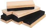 SHINEOFI 6pcs Chalkboard Erasers - Wood Felt Chalkboard Erasers - Campus Style Blackboard Cleaner for Kids Teachers Classroom Office
