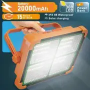 3600 mAh Solar Camping Lantern - Rechargeable LED Tent Light & Power Bank