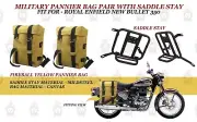 Fireball Yellow Pannier Bag With Mounting Fit For "Royal Enfield New Bullet 350"