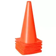 12In Orange Traffic Cones 10Pk - Sports Training Safety Markers Indoor/Outdoor