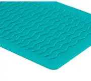 Rubber Mat For Craft ~Iron Rest~glue Gun ~ Flat Iron Hair Mainstay Teal Color