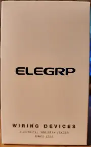 Elegrp Wiring Devices Slide Dimmer Rocker Switch DM19 White