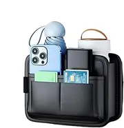 Car Door Side Organizer - Car Storage Box, Car Leather Pocket Organizer | Foldable Car Storage Box, Multifunctional Vehicle Cup Holder Bag