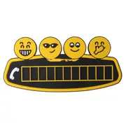 Cartoon Smiling Face Parking Card Temporary Car Parkingtag