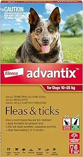 KILTIX ADVANTIX DOG 10-25KG LARGE 6'S RED