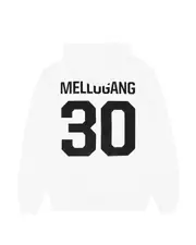 MARSHMELLO MELLOGANG 30 HOODIE WHITE CREWNECK SWEATSHIRT