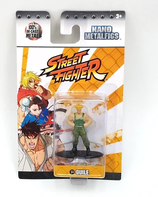 Street Fighter SF4 Guile Nano Metalfigs Die-Cast Metal