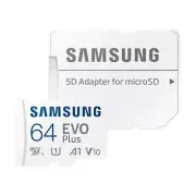Original Samsung microSD Memory Card EVO Plus 64GB w Adapter Class10 MB-MC64SA