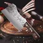 Hand Forged Butcher knife Stainless Steel Full Tang Cleaver Knife Chef's Knife