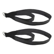 1 Pair Fitness D-Ring Straps Yoga Stretch Exercise Band for Home Gym Workout