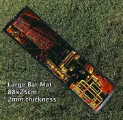 Road train truck prime mover cattle crates Beer Bar Mat Runner Pub Drink Drinkin