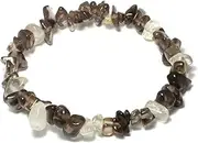 [CrystalAge] Smoky Quartz Gemstone Chip Bracelet