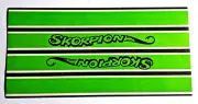 SKORPION Skateboard Sticker "Cheerios" Super Stripe Excellent