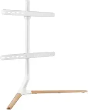 Brateck Modern Linear Tabletop TV Stand for 49-70 Inches TVs, Matte White/Beech