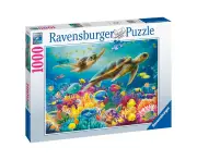 1000pc Ravensburger Blue Underwater World Family Jigsaw Puzzle Set