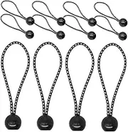 12pcs Bungee Cords with Balls Heavy Duty Elastic Tie Downs for Outdoor and Household Use for Camping Gear and Securing Covers
