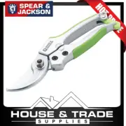 Spear & Jackson Bypass Secateurs Metal Max Cut 15mm Colours Green SJ-56526G
