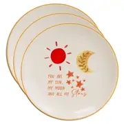 3x Decorative Ceramic 10cm Round Trinket Plate Dish Home Room Decor You Are My