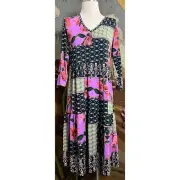 Johnny Was Zanda Floral Patchwork Dress S