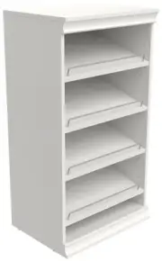 ClosetMaid 21MC-SS Modular 20"W Closet System Adjustable - White