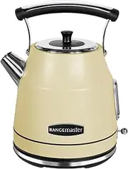 [Rangemaster] RMCLDK201CM Cream Cordless Electric 1.7L 3kW Classic Kettle with Quick & Quiet Boil, Boil Dry Protection & 2 Year Guarantee