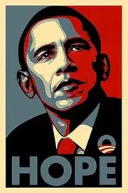 Barack Obama Hope Political Campaign Art Poster 12x18 Inch