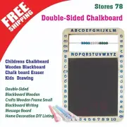 Childrens Chalkboard | Wooden Blackboard Chalk board Eraser Kids Art Drawing