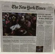 THE NEW YORK TIMES, March 3, 2021 Newspaper, Sudden Death in Myanmar