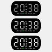 Sleek Digital Clock with Date Week and Temperature Display Voice Activated