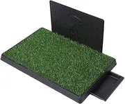 PaWz Pet Training Portable Toilet Training Pad Large, 3 Layers Pee Pets Potty Pad with 2 Grass Mat 1 Splash-Proof Wall, Dog Toilet Puppy Training Pad, Grass Dog Litter Tray for Indoor Outdoor Balcony