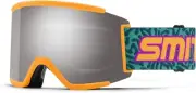 Smith Optics Squad XL ChromaPop Snow Goggles w/ Bonus Lens Silver and Blue Lens