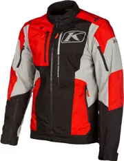 Klim Dakar, textile jacket , color: Black/Light Grey/Red , size: L