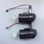 LUMIXE RC Fishing Bait Boat Model 7.4V Underwater Thruster Brushed 390 Motor Engine Waterproof Propulsor 3-Blade Submerged Propepller Boat Propeller (Color : 1pair)