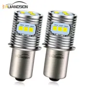 2X 6V 12V 18V P13.5S LED Interior Flashlight Bulb Torch Lamp White Non-polarity