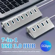 USB 3.0 Hub Charger Switch Splitter Powered Adapter 4/7 Port PC Laptop Desktop