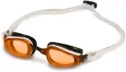 MP Michael Phelps K180 Swim Goggles, White/Black/Orange